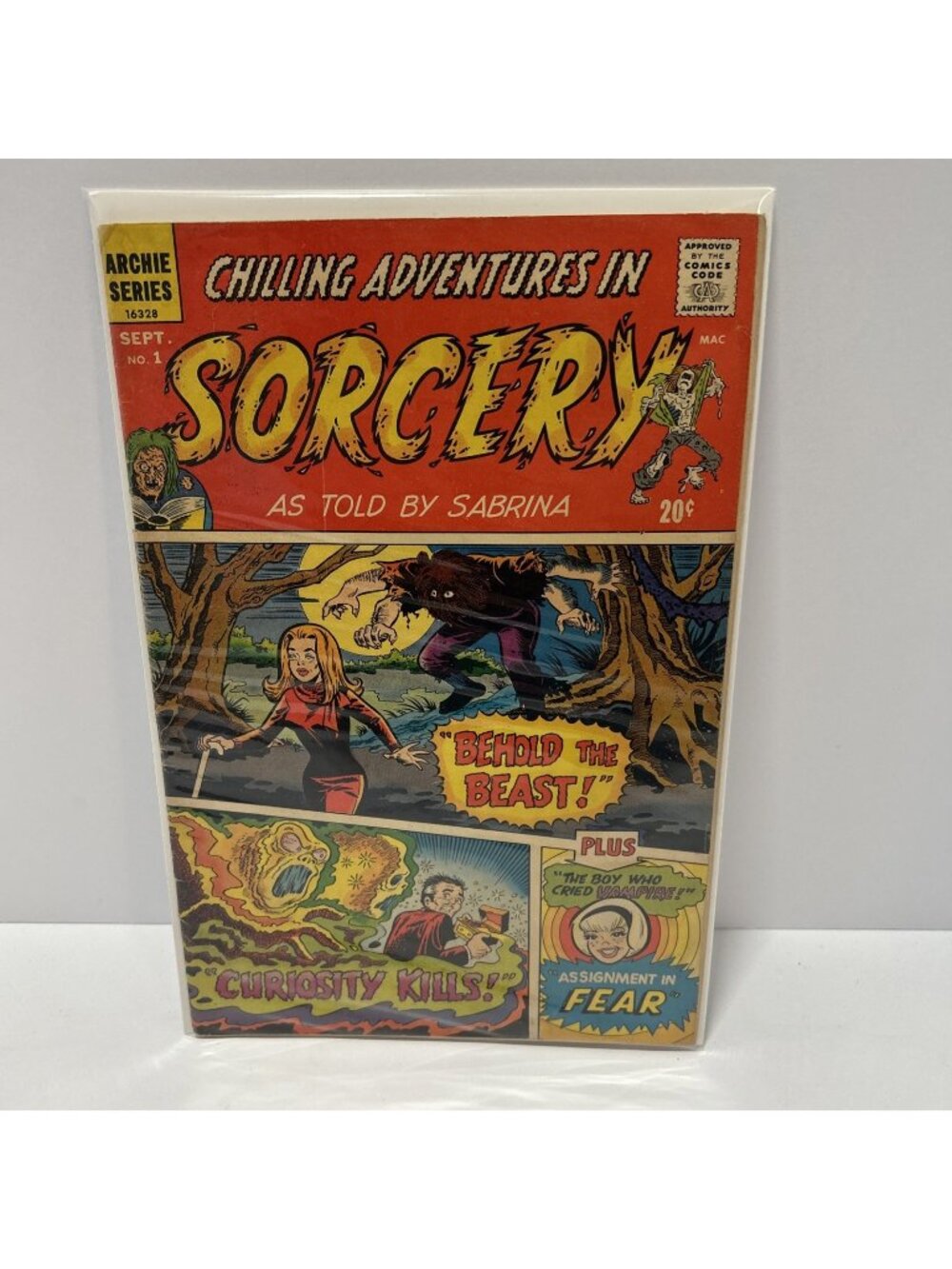 Chilling Adventures in Sorcery 1 Archie 1972 VG+ Sabrina Horror Key Issue Comic